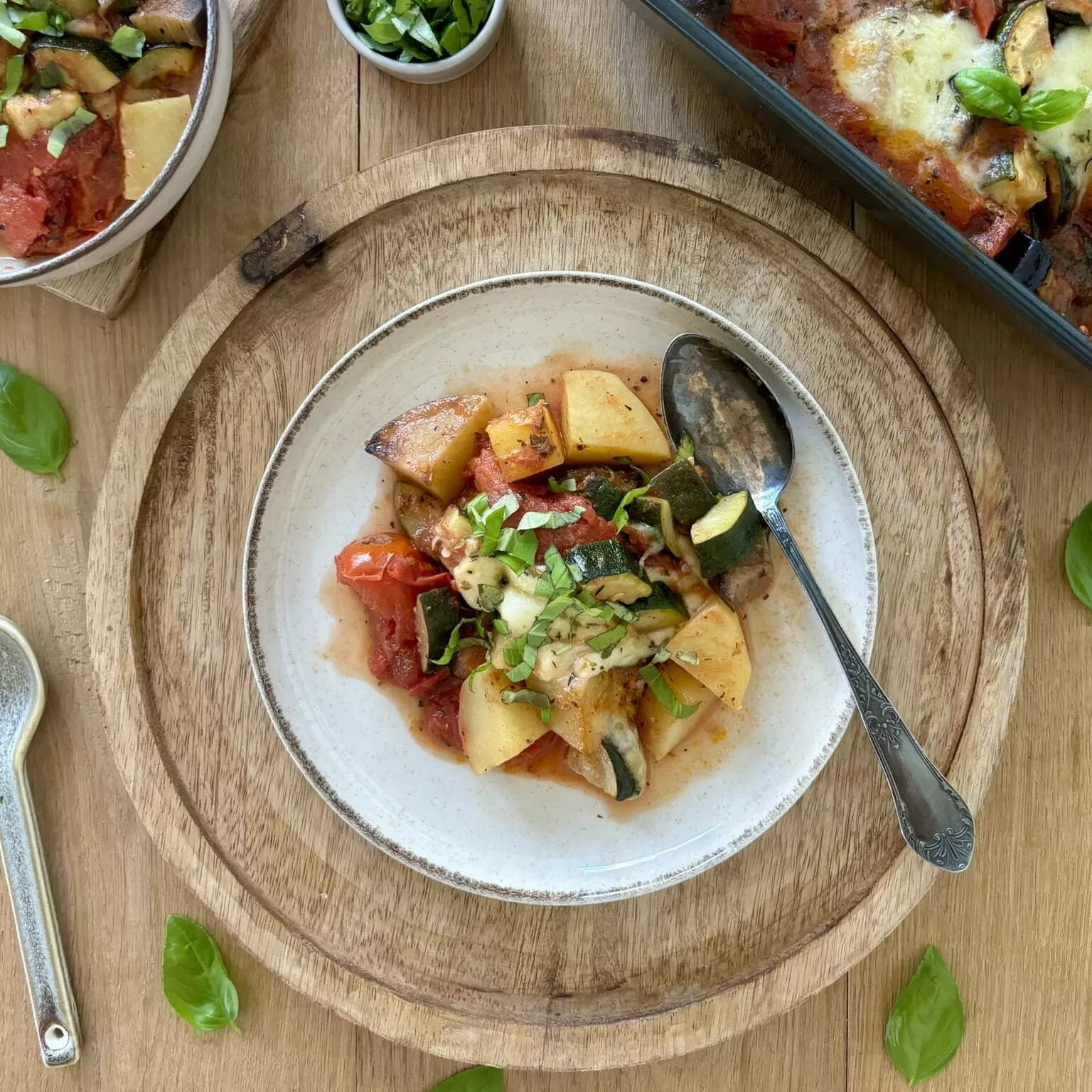 Pieczone ratatouille z ziemniakami