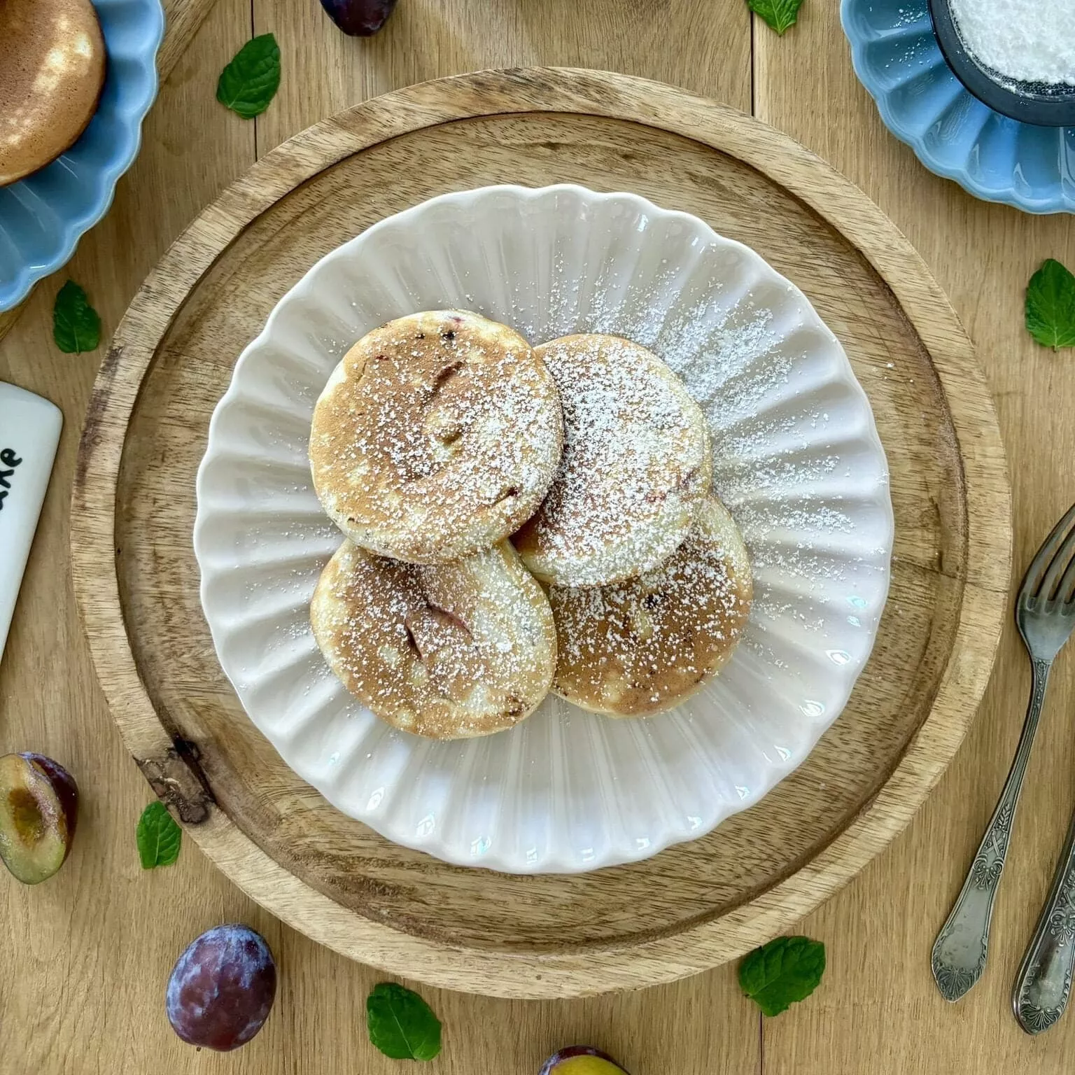 Pancakes ze śliwkami
