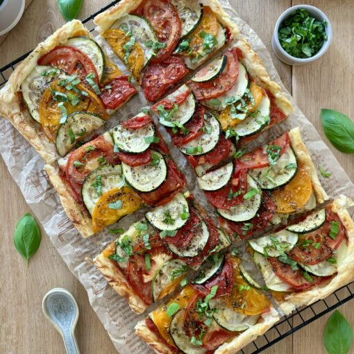 Tarta z cukinią i pomidorami