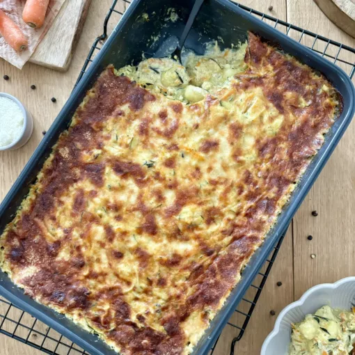 Gnocchi zapiekane z cukinią i marchewką